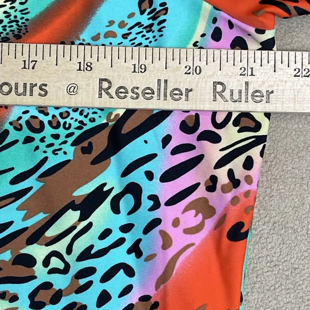 Tzu Tzu Top Womens XXL Multicolor 1/4 Zip Short Sleeve Lightweight‎ Golf Adult